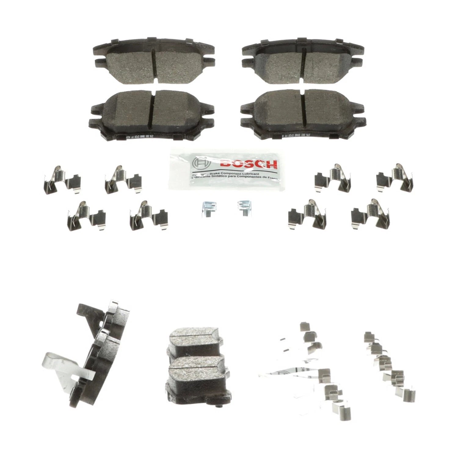 Set of 4 Bosch Blue Ceramic Disc Brake Pads for Lexus RX300 (2002–2003)