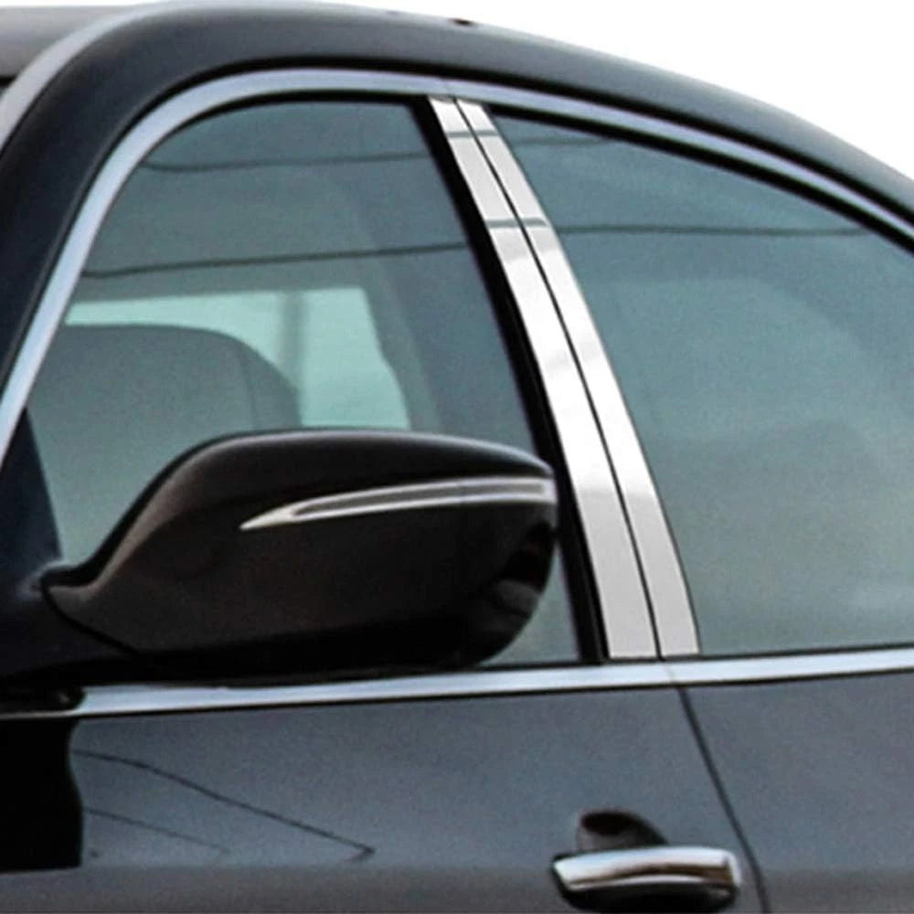 Luxury FX Stainless Steel Pillar Post Trim 4pc for Hyundai Equus (2011–2016)
