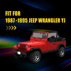 Smoked Front Turn Signal Parking Light Housings Kit for Jeep Wrangler YJ (1987–1995)