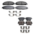 Akebono ProACT Front & Rear Ceramic Disc Brake Pad Kit for Challenger Charger 300 (2006–2023)