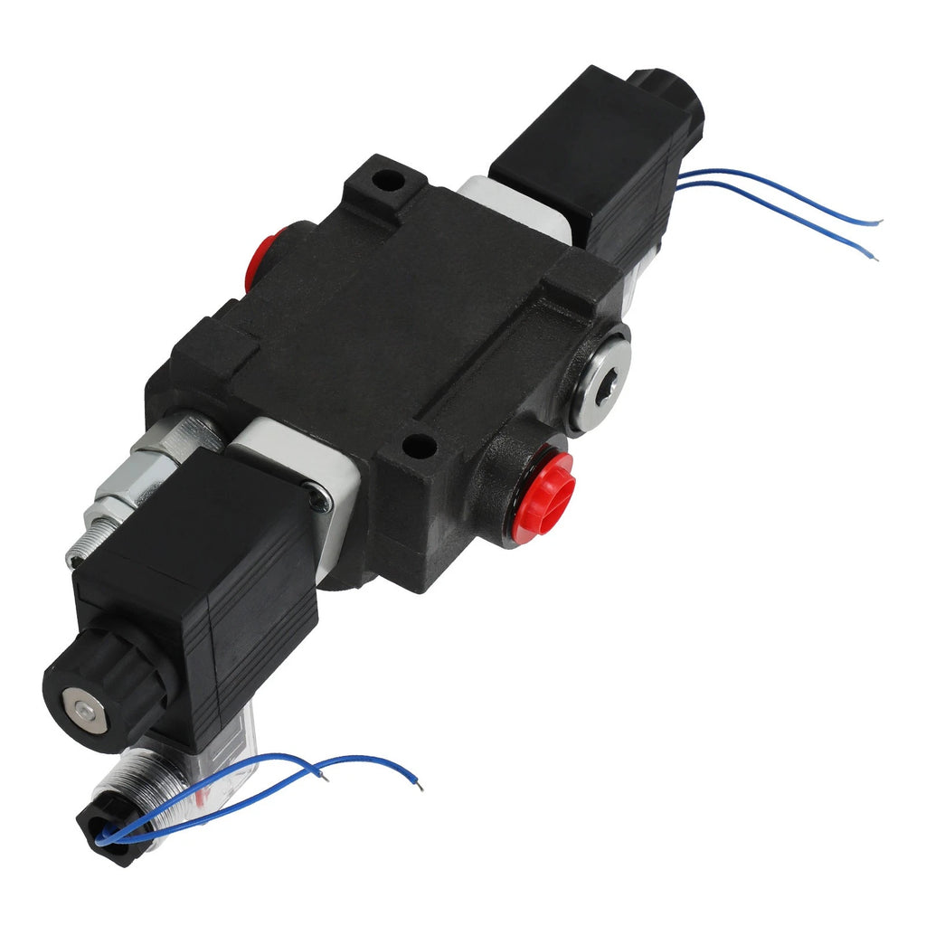 Hydraulic Control Valve 12V Solenoid for SAE Ports (13 GPM, 3600 PSI)