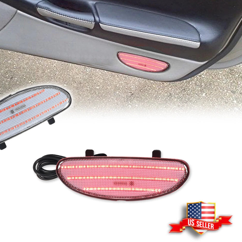 Clear Red LED Door Panel Reflector Light for Corvette C5 (1997–2004)