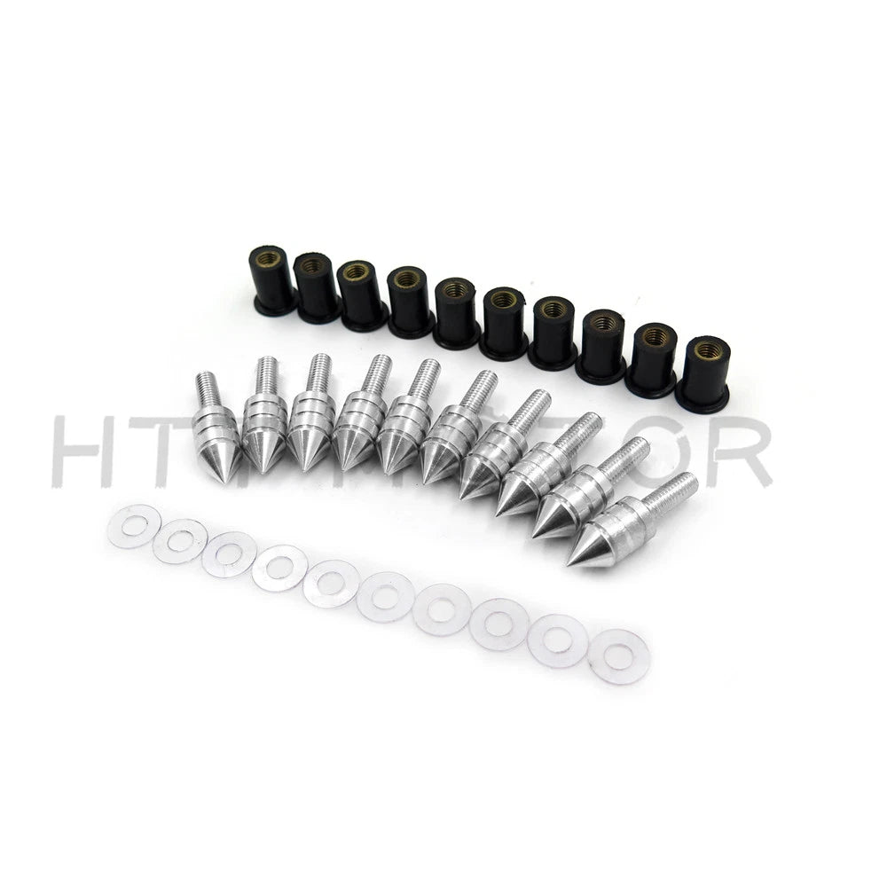 10X Windshield Bolts Screw Kit for Honda Suzuki Yamaha Kawasaki