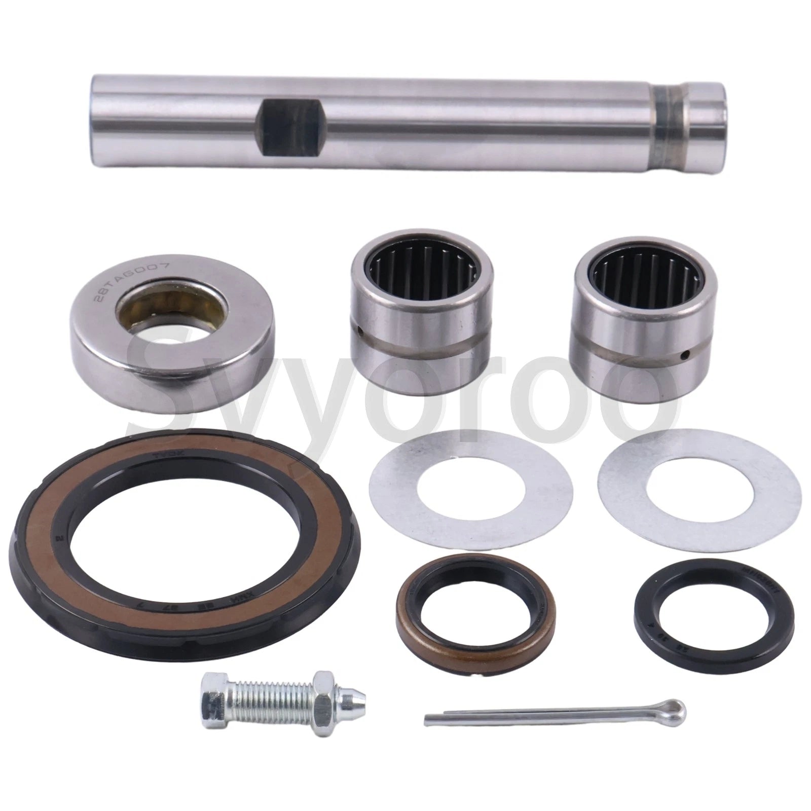 King Pin Seal Kit + Pin for Toyota Forklift Series 7 (04432-U2020-71, 43232-U2230-71)