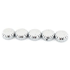 5Pcs Chrome Aluminum Radio Knobs for Honda GL1500 Goldwing (1988-2000)
