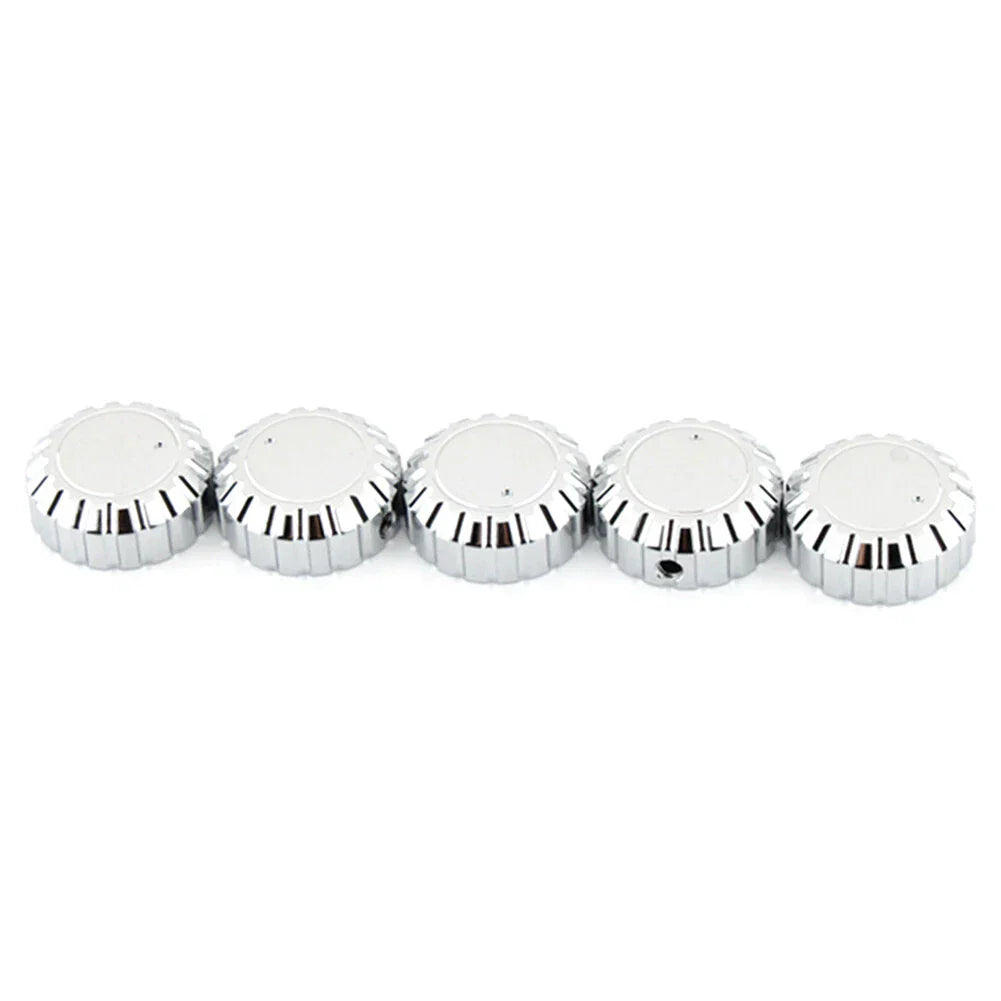 5Pcs Chrome Aluminum Radio Knobs for Honda GL1500 Goldwing (1988-2000)