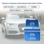 Electronic Handbrake Switch Button Sticker for Audi A6 C7 (2011–2018) Blue