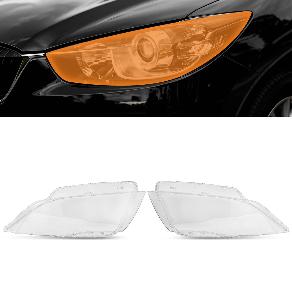 2X Xenon Headlight Lens Covers for BMW 3 Series (2005-2012)