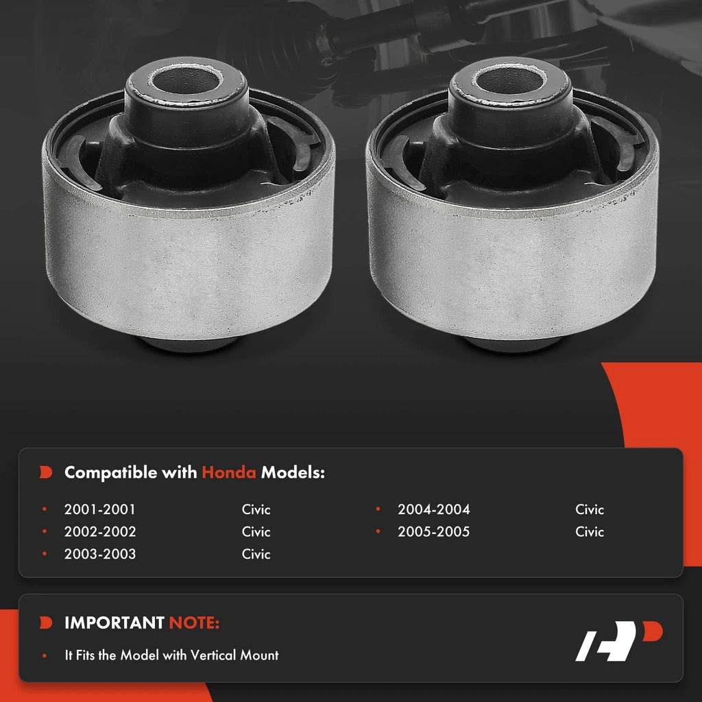 2X Front Lower Control Arm Bushing for Honda Civic (2001-2005)