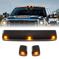 Set of 4 Amber Cab Roof Marker LED Lights for Chevy Silverado GMC 2500HD 3500HD (2015–2019)
