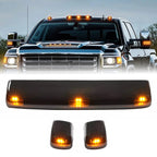 Set of 4 Amber Cab Roof Marker LED Lights for Chevy Silverado GMC 2500HD 3500HD (2015–2019)