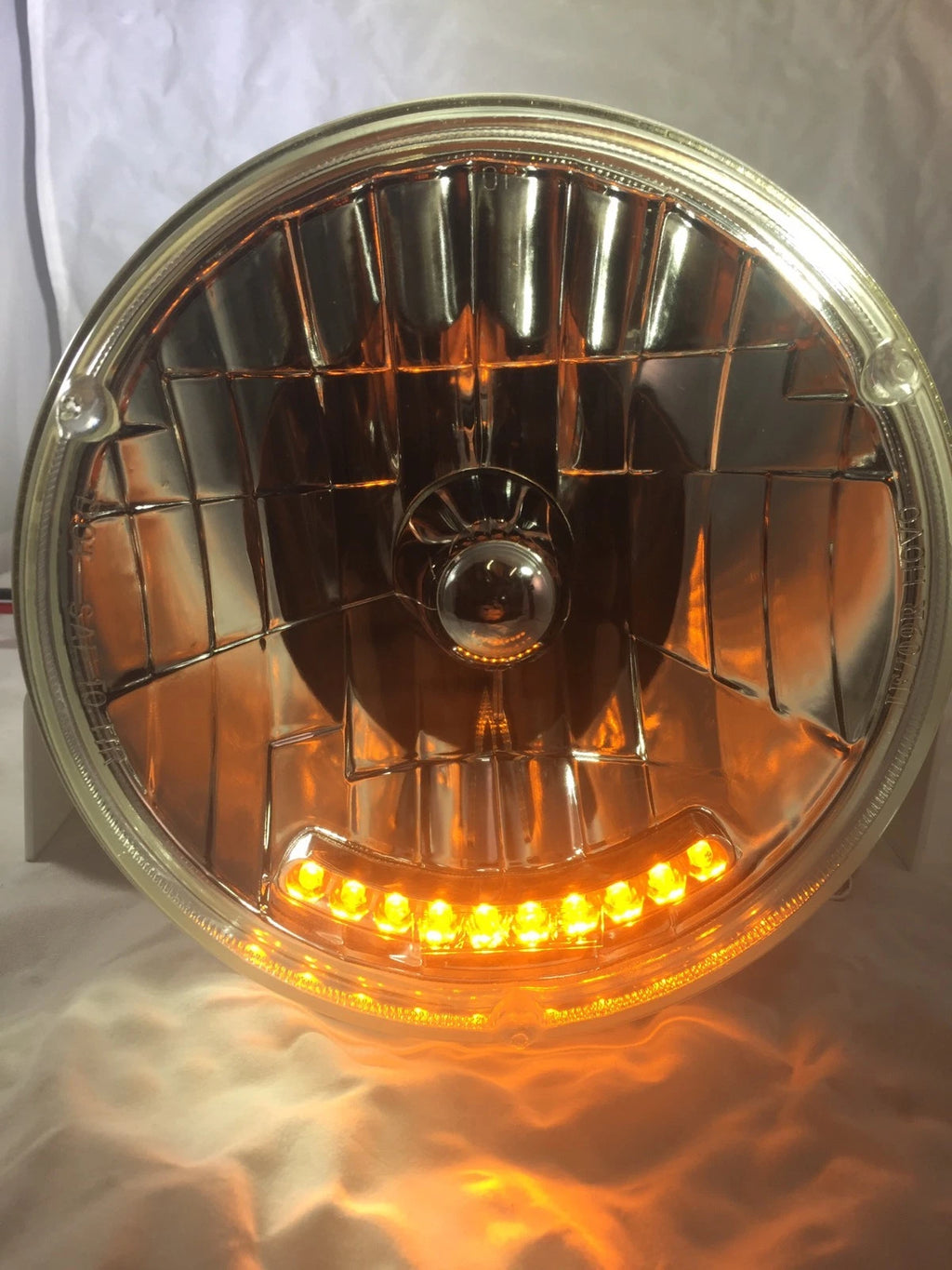 Headlight Bulb Dual Function LED Amber Turn Signal for 7 Inch (2000–2000)