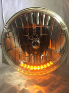 Headlight Bulb Dual Function LED Amber Turn Signal for 7 Inch (2000–2000)