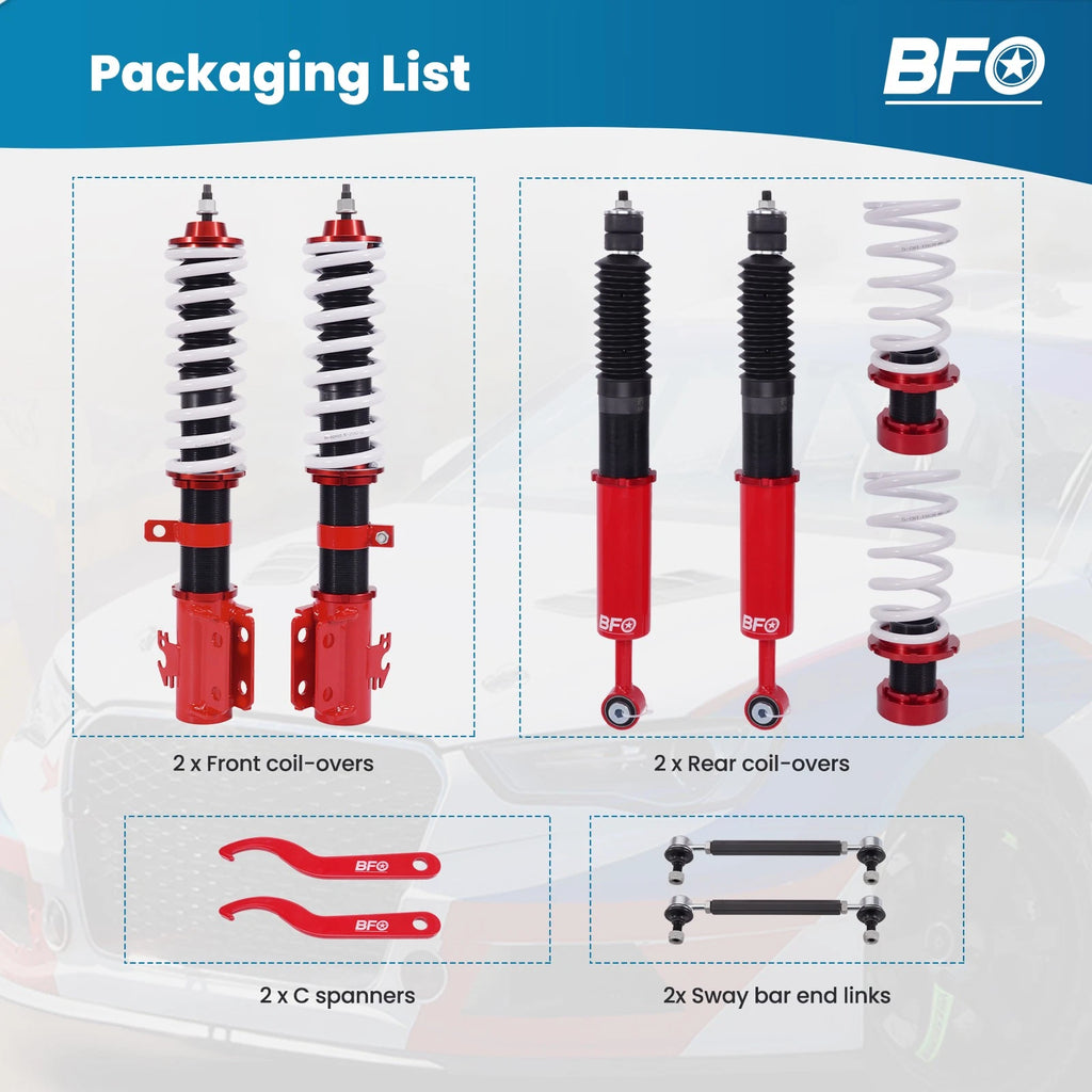 Coilover Shocks & Springs Lowering Kit for Toyota Yaris (2007–2011), Scion xD (2008–2014)