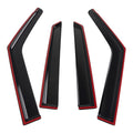 Black Window Vent Visors Rain Guards for Hyundai Venue (2020–2024)