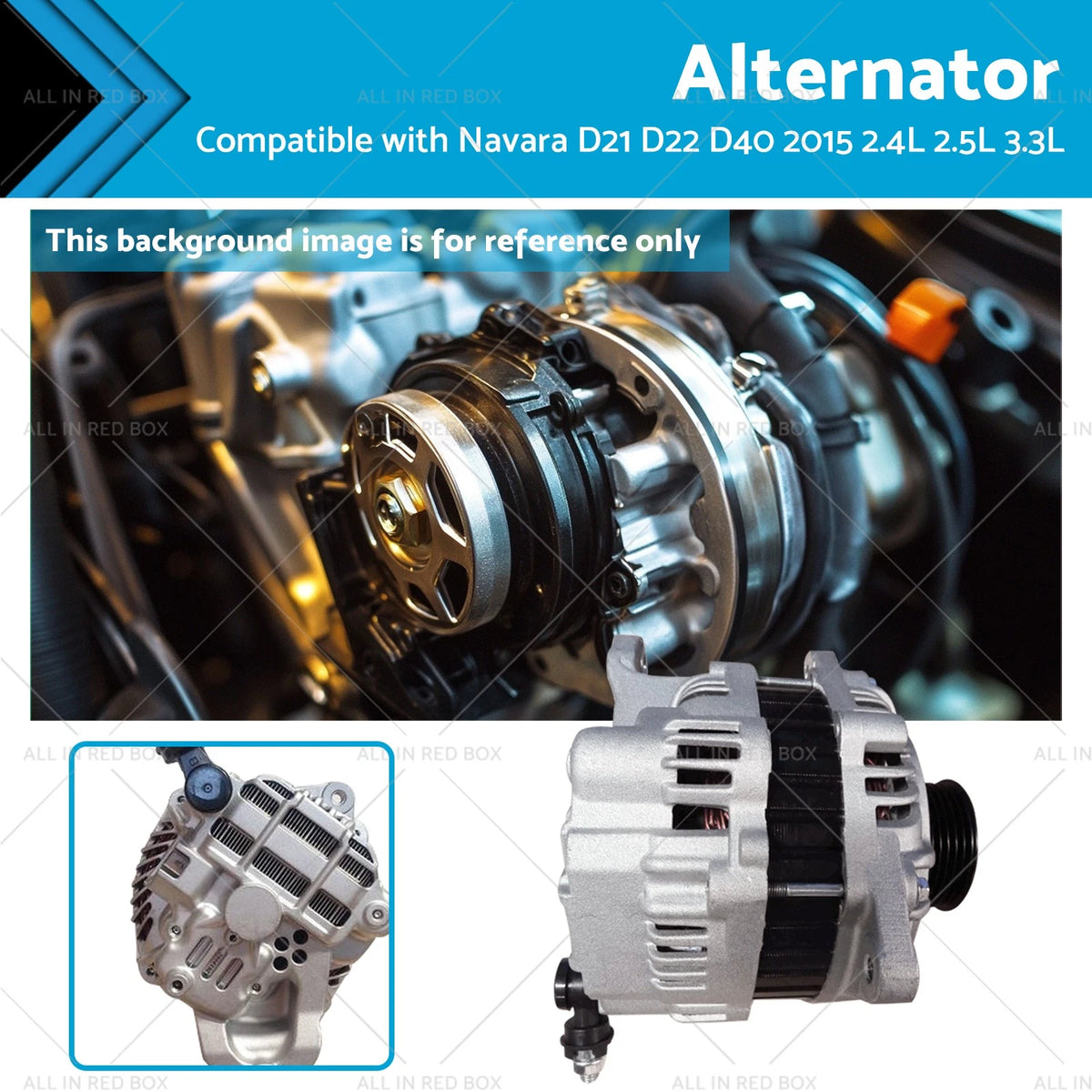 Alternator for Nissan Navara D40 (2005–2015) YD25DDTi Turbo Diesel