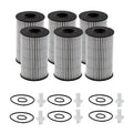 Set of 6 Engine Oil Filters for Lexus Toyota (StdAsp Automatic CVT)