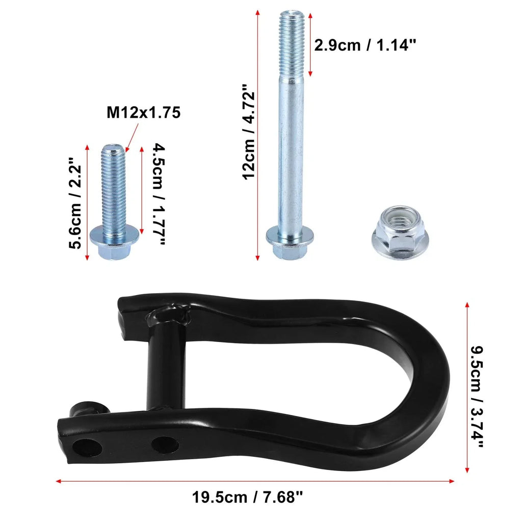 Front Recovery Tow Hook Kit for Chevy Silverado 1500 & GMC Sierra 1500 (2014-2023)