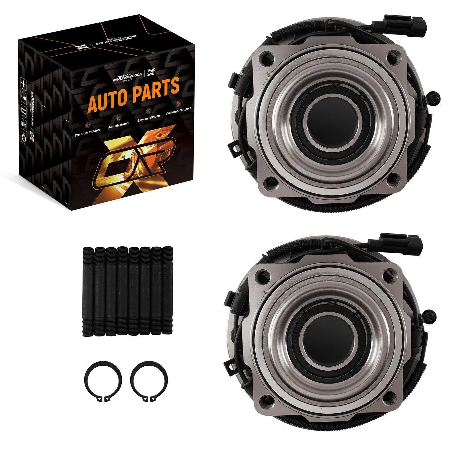 Front Wheel Hub Set for Ford F-450 F-550 Super Duty 4WD (2011–2016)