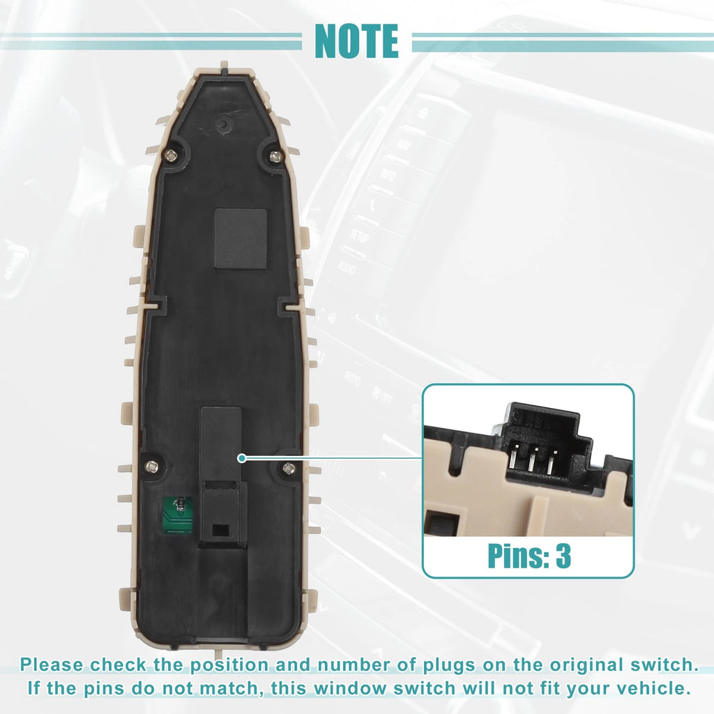 Set of 1 Power Window Switch for Mercedes-Benz GLC300 (2016–2018) No.2059056811