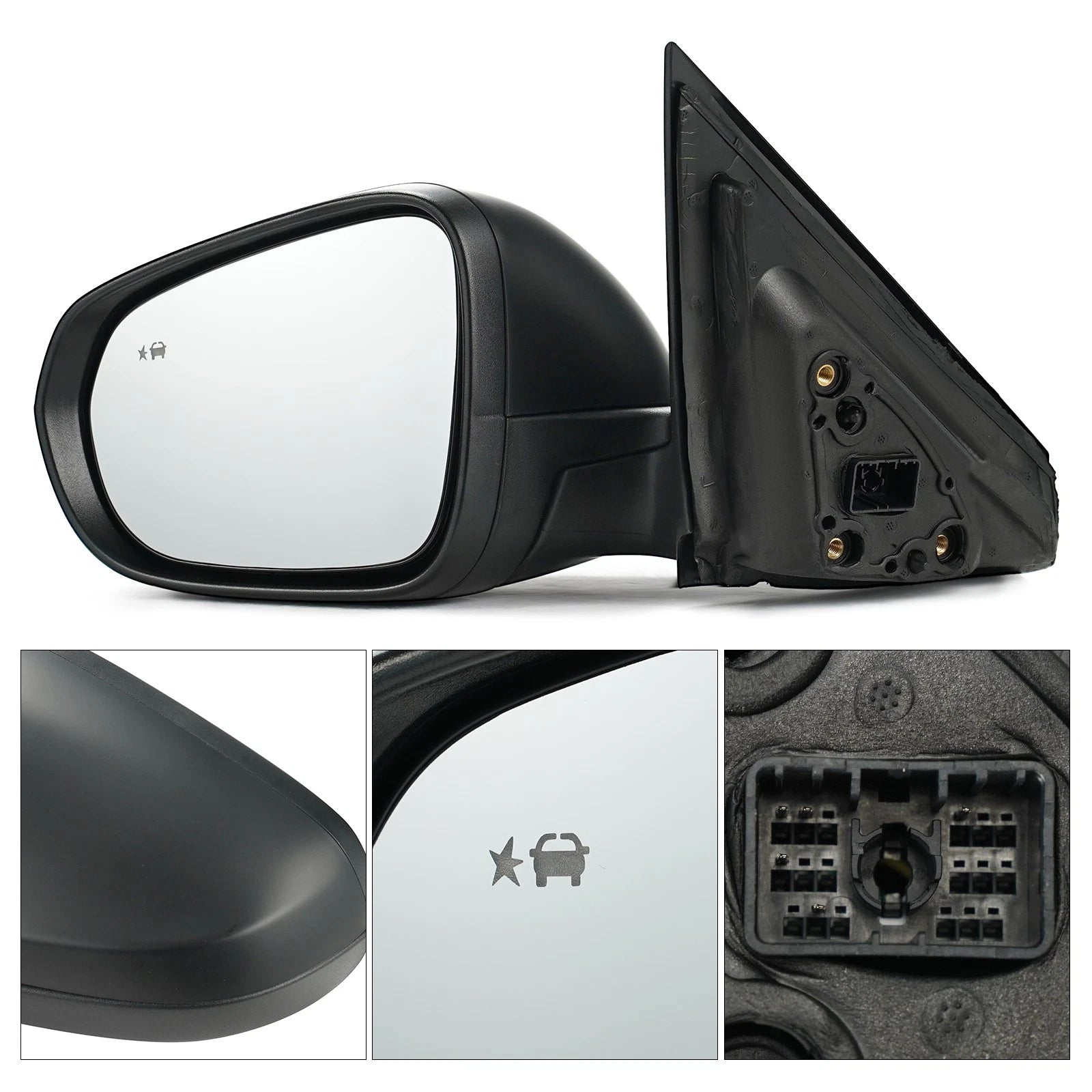 Side Mirror for Chevy Trailblazer LS (2021–2025) Left Textured w/Blind Spot 5 Pins