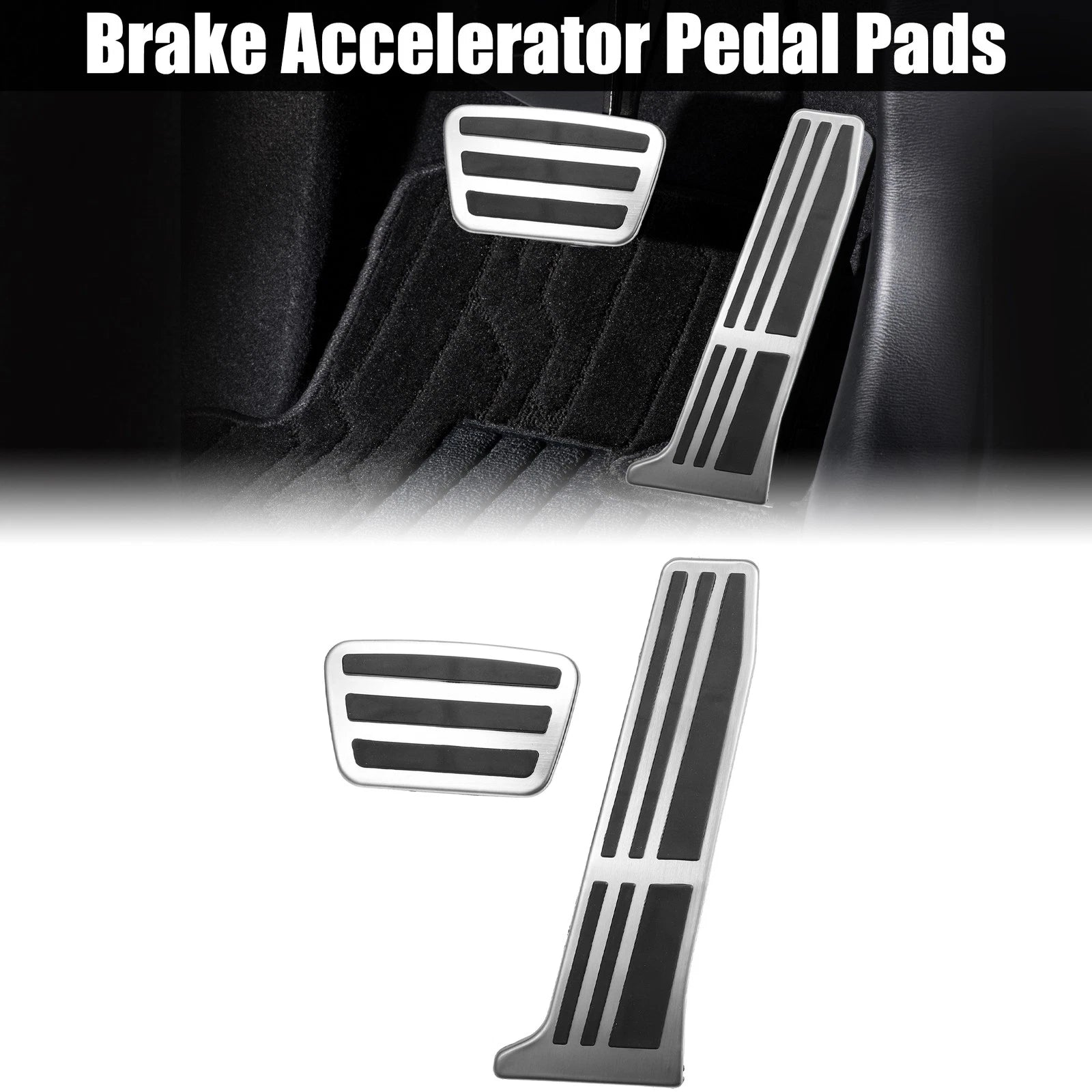 2X Brake Accelerator Foot Pedal Pad Cover Non-Slip for Toyota 
