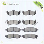 Set of 8 Metallic Brake Pads for Infiniti QX56 (2004–2006) & Nissan Titan