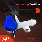 Windshield Washer Reservoir with Cap and Filler Neck for Ford Explorer (2020–2023)