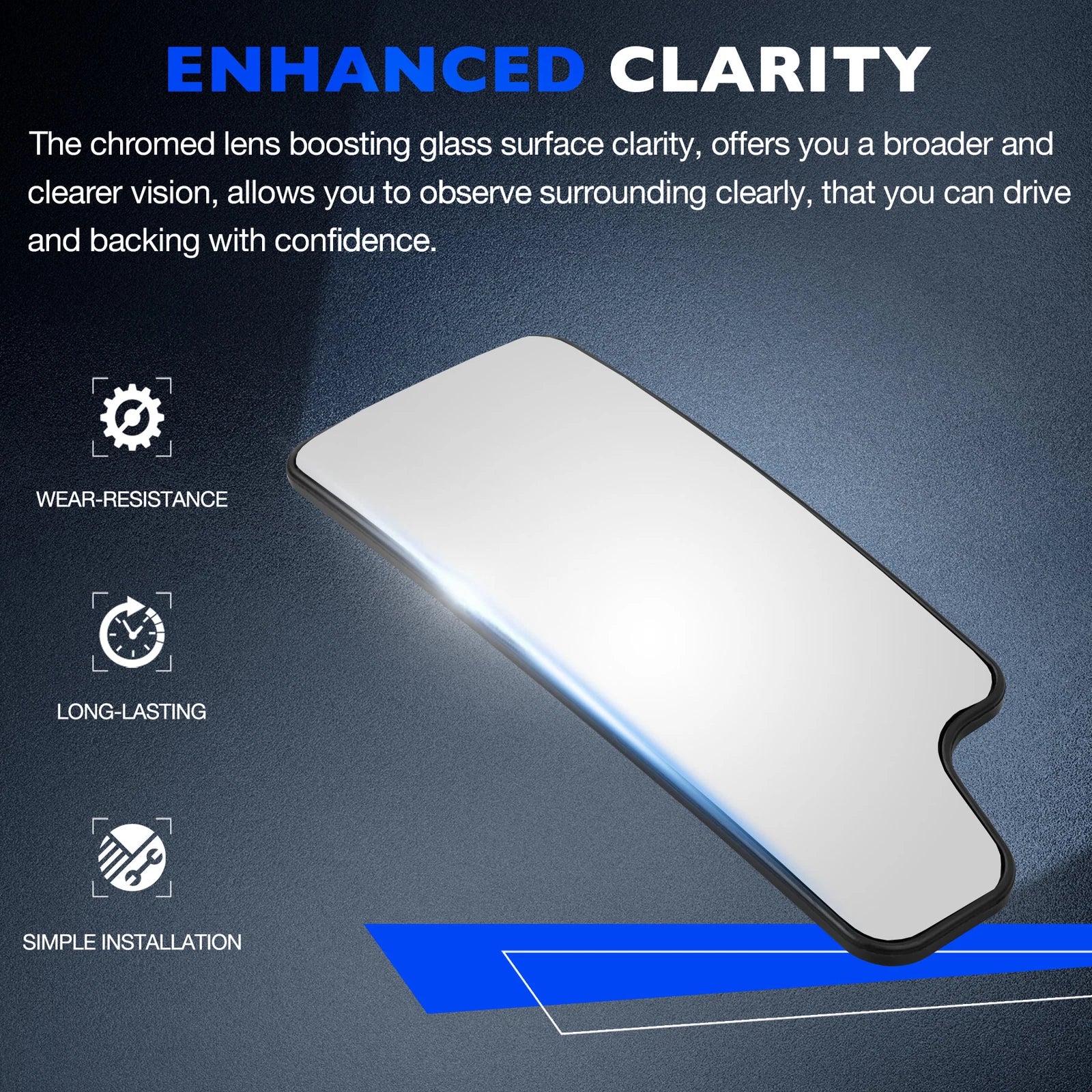 Right Towing Lower Convex Mirrors Glass for Chevy Silverado GMC Sierra (2020-2021)
