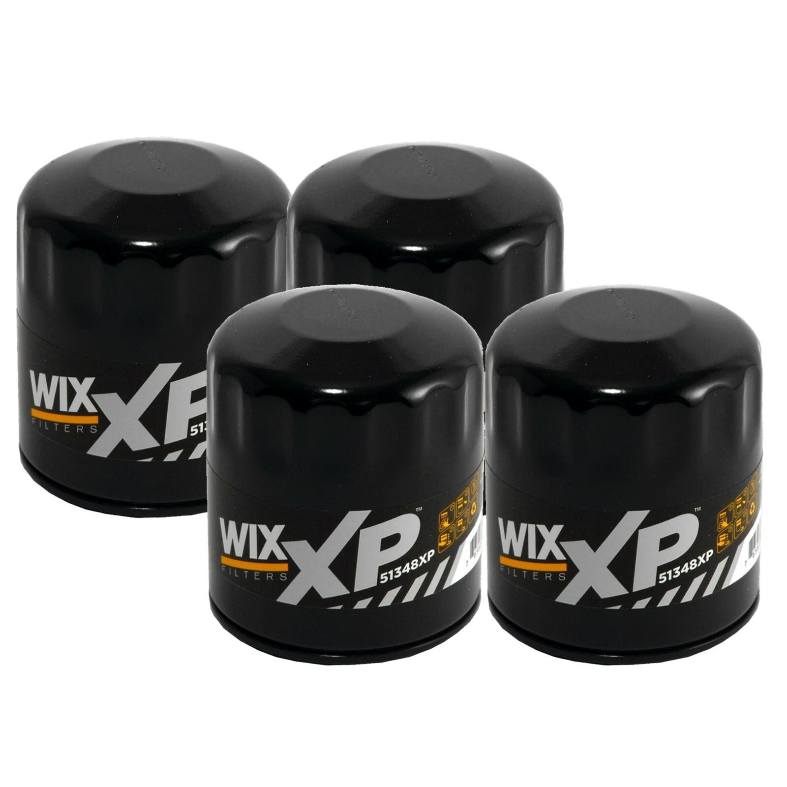 Set of 4 WIX Engine Oil Filters for Chevy Chrysler Dodge Ford GMC Jaguar Jeep
