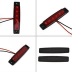 Stop 2x Mount Safe Trailer Light Tail Brake Lamp 8.3in DC Sealed RV Turn for RV