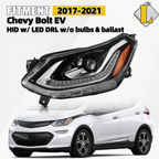 HID Projector Headlight w/ LED DRL for Chevy Bolt EV (2017–2021)