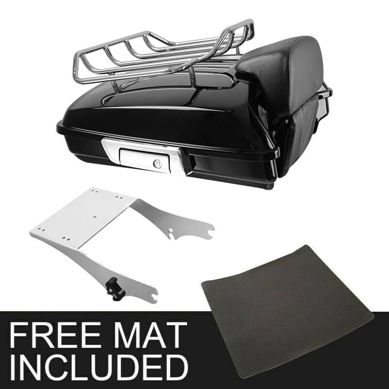 Razor Trunk Backrest Top Rack Mount for Harley Touring Road King (1997–2008)