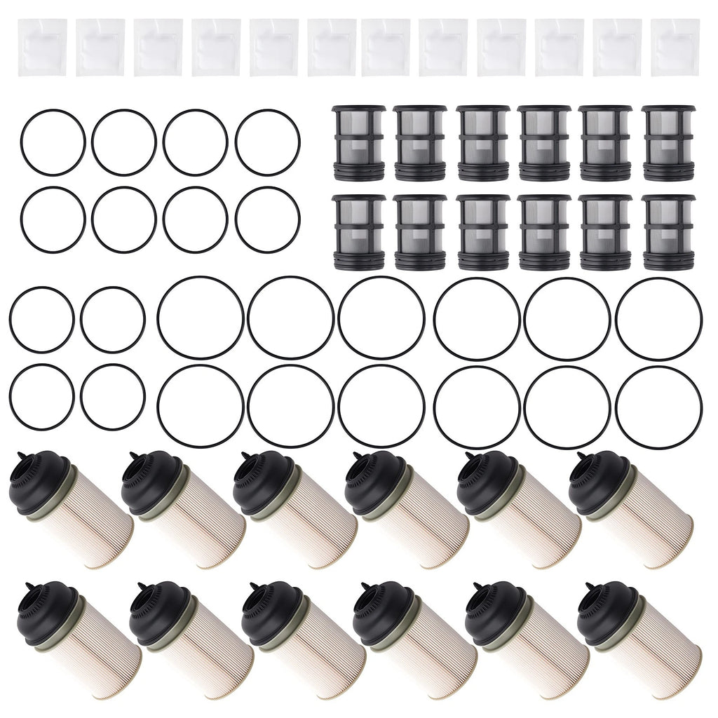 Set of 12 Fuel Filters for Detroit Diesel DD13 DD15 DD16 (2014–Present)