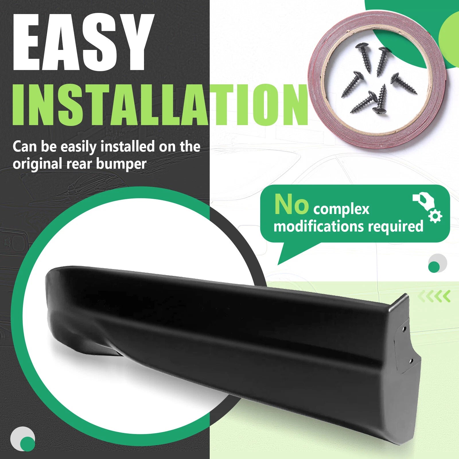 Rear Bumper Lip Spoiler for Acura Integra (1998–2001)