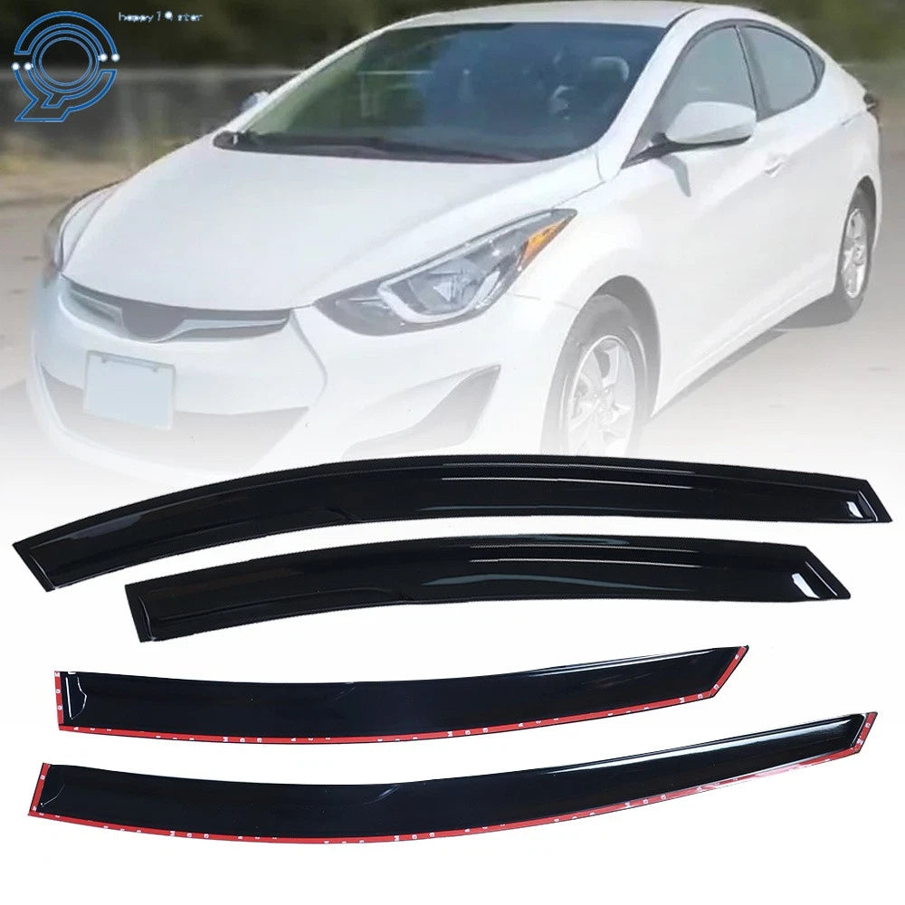 Window Visor for Hyundai Elantra Sedan (2011–2016) Sun Rain Wind Guard