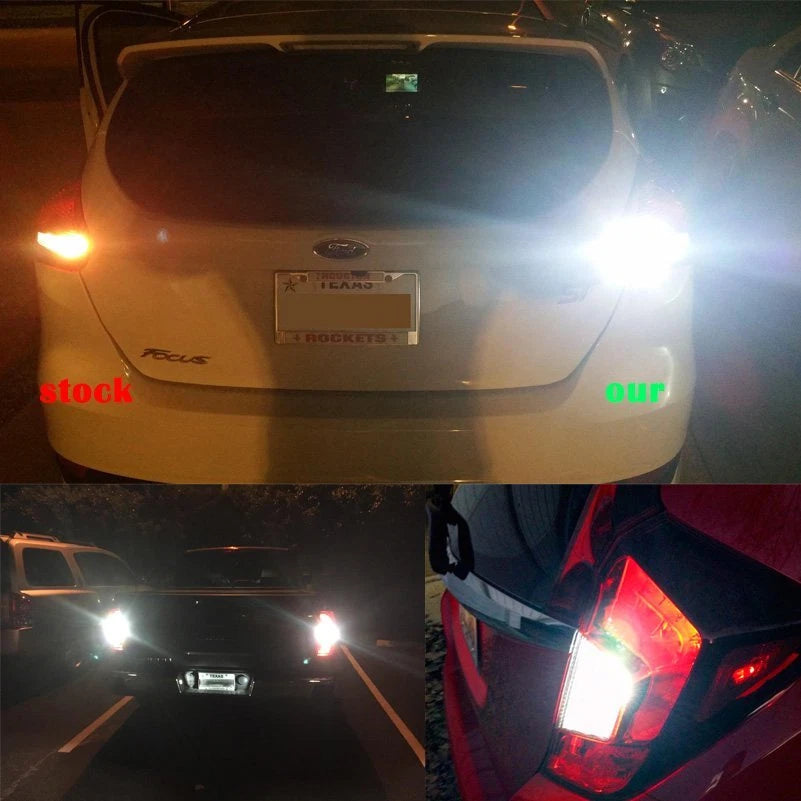 2X T15 T10 White LED License Plate & Backup Light Bulbs for Various Models