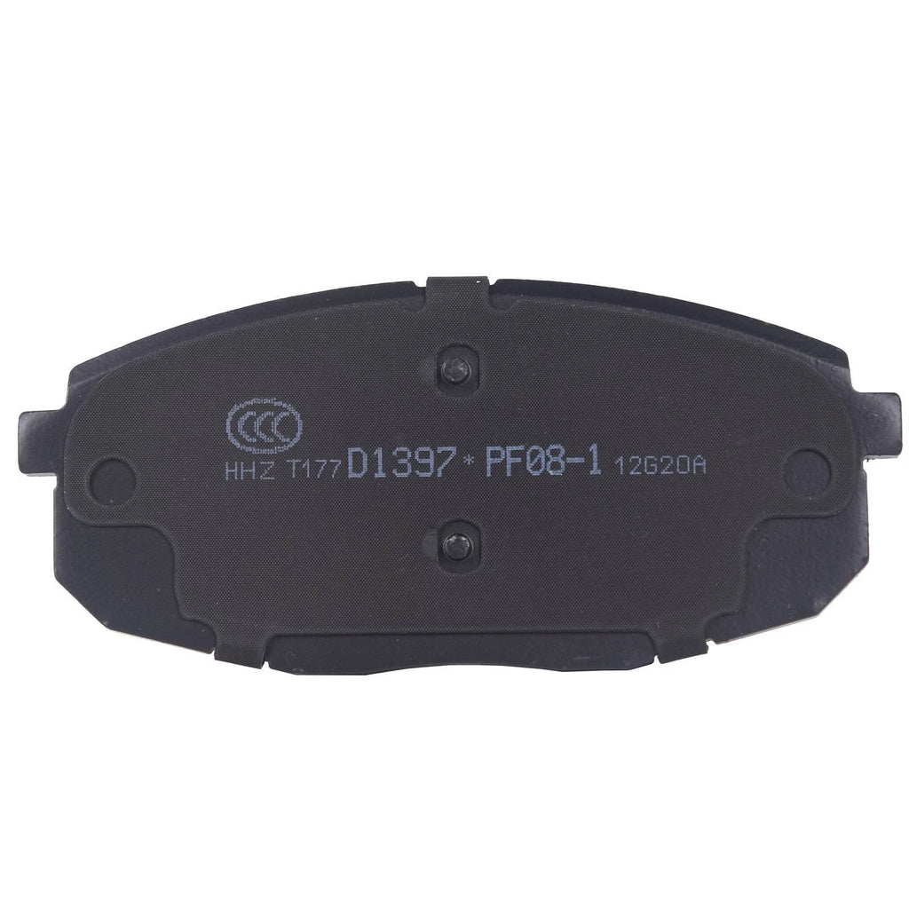 Set of 8 Ceramic Brake Pads for Kia Soul (2014–2016)