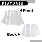 Set of 6 Car Pillar Window Trim Covers for Honda CR-V (2017–2022) Chrome