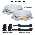 2X Wheel Alignment Turn Plates for Car Truck