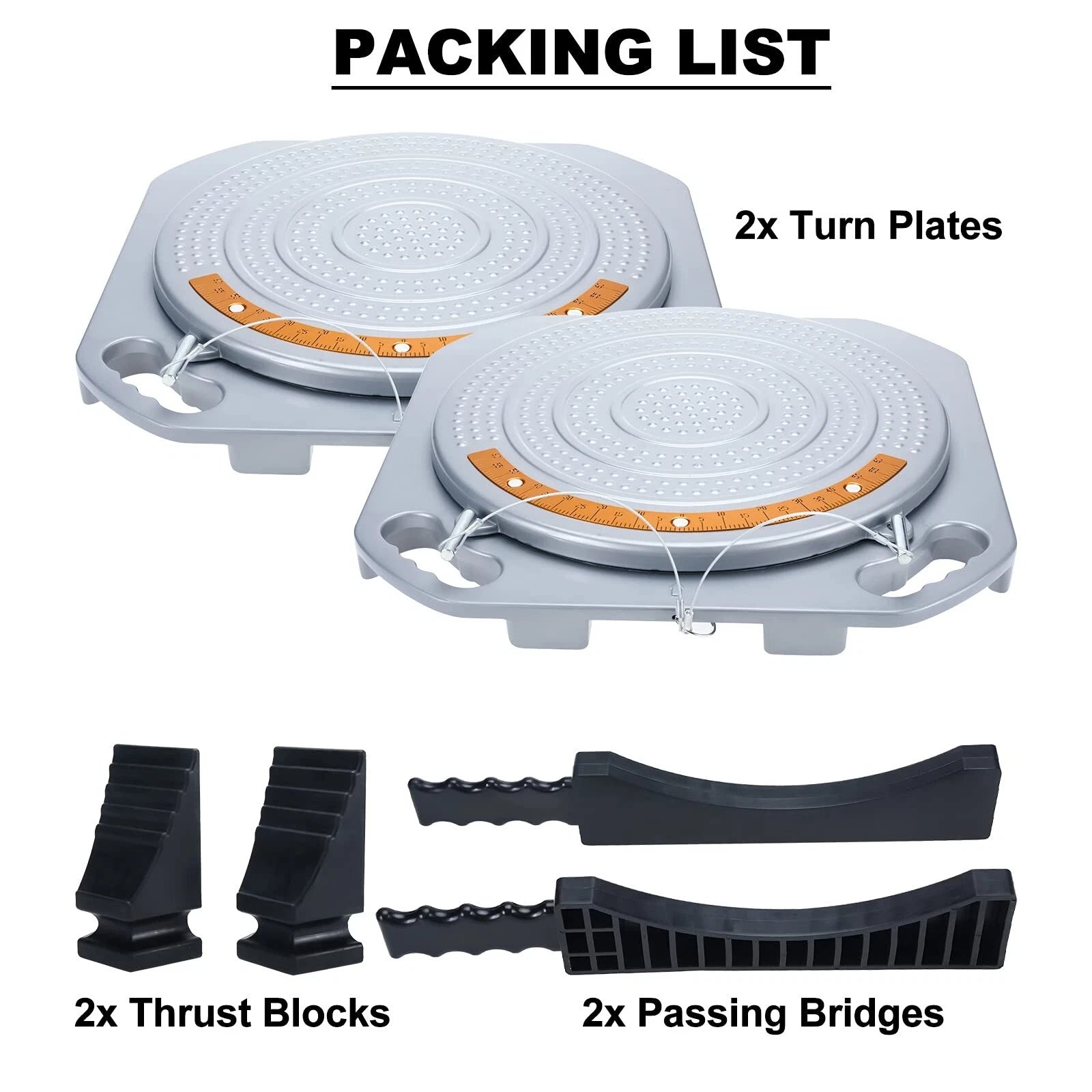 2X Wheel Alignment Turn Plates for Car Truck