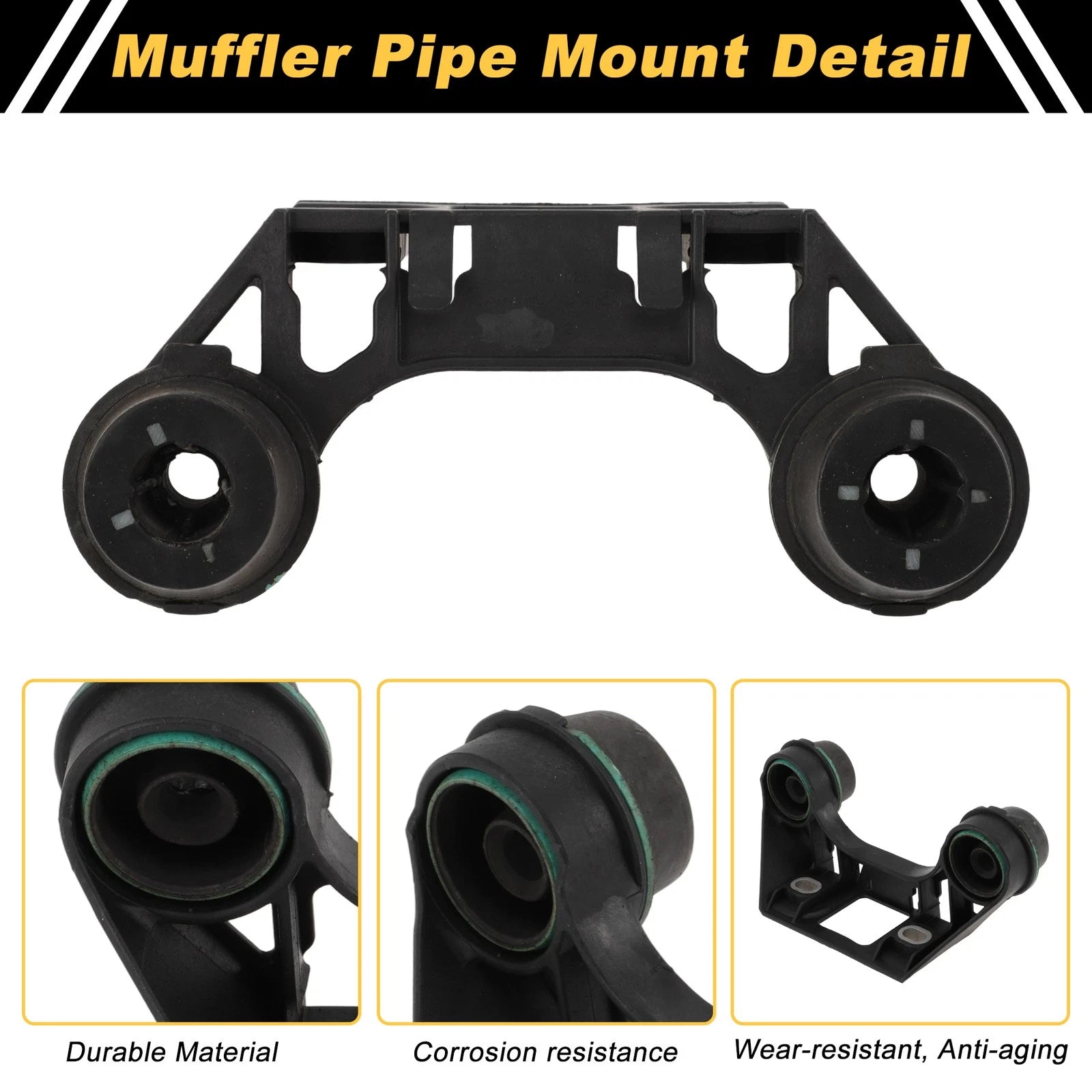 Muffler Exhaust Hanger for Buick Verano (2015–2022) 39107025 Metal Black