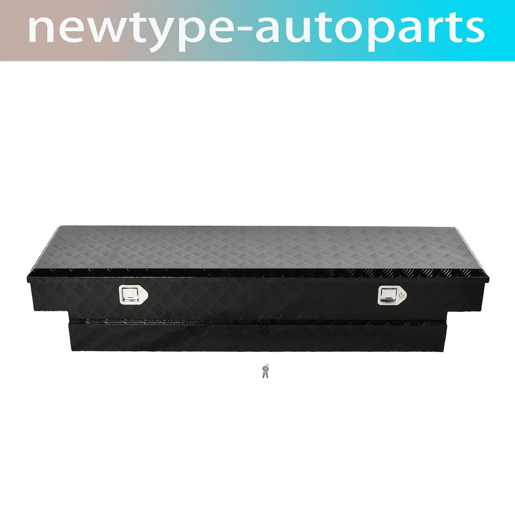 Black Aluminum Tool Box for Truck Pickup Trailer Storage (70"x20"x17.5")