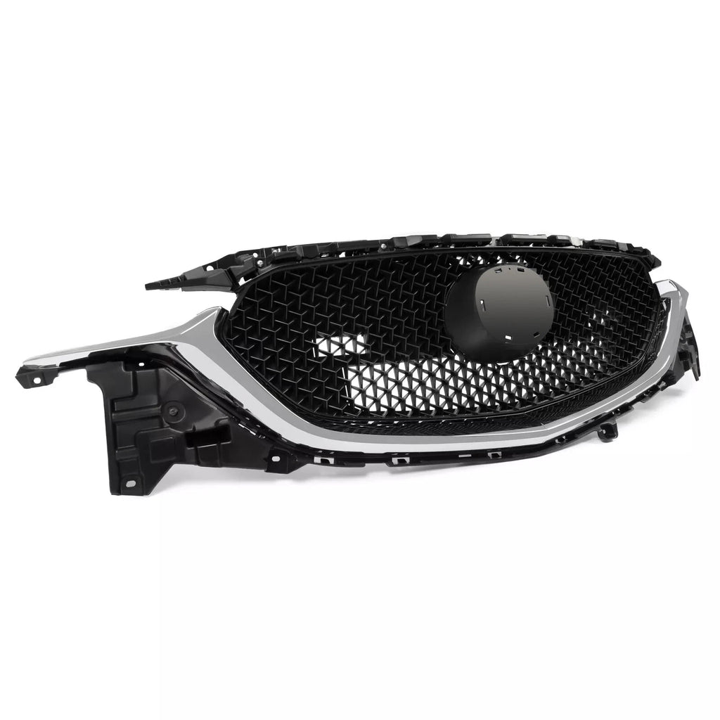 Chrome Trim Black Mesh Front Upper Grille Assembly for Mazda CX-5 (2017–2021)