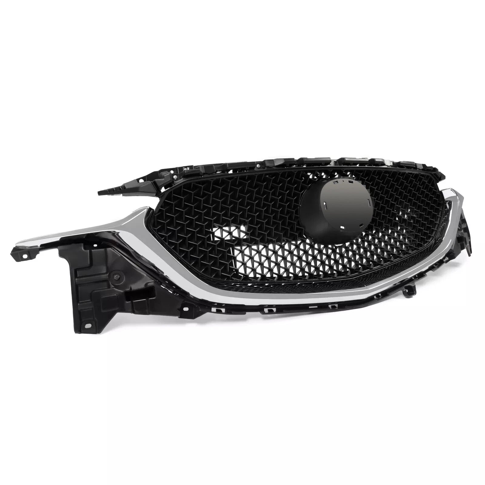 Chrome Trim Black Mesh Front Upper Grille Assembly for Mazda CX-5 (2017–2021)
