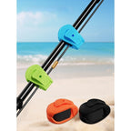 Fishing Rod Clamp Holder with Hook Hole and 2 Locking Modes