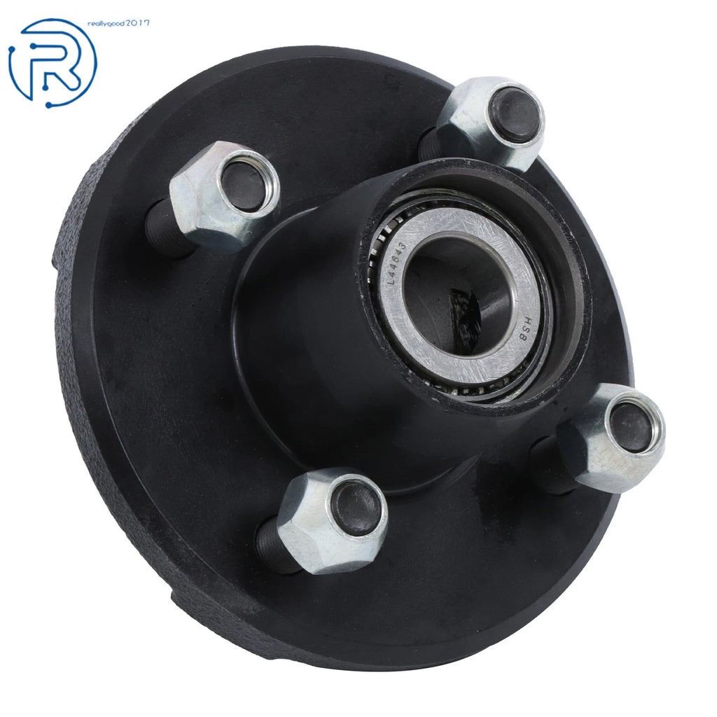 Set of 4 Pre-Assembled Hub Kits for Boat Trailer (2000 lbs, 1" Spindle)