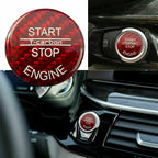 Carbon Fiber Start Stop Button Cap Cover for BMW X5 X6 (2007–2014)