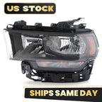 Halogen Headlight w/Black Bezel for Ram 2500 3500 (2019–2024)