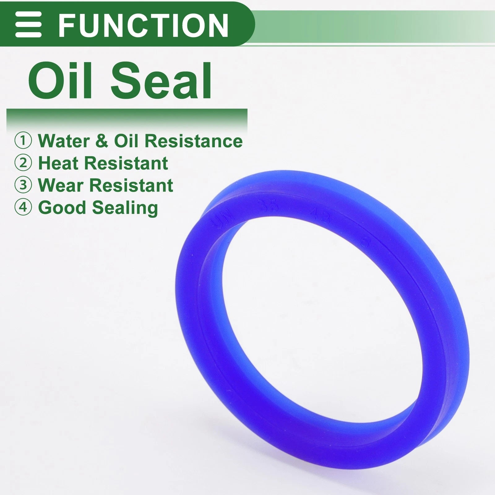 Set of 5 Oil Seal Rotary Shaft Seal 35x43x6mm TPU High Pressure